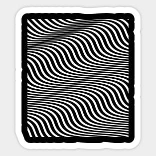 wavy lines Sticker